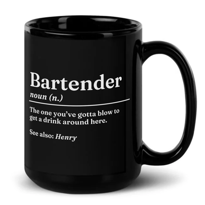 Personalised Funny Bartender Definition Mug