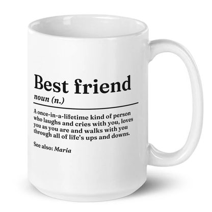 Personalised Best Friend Definition Mug