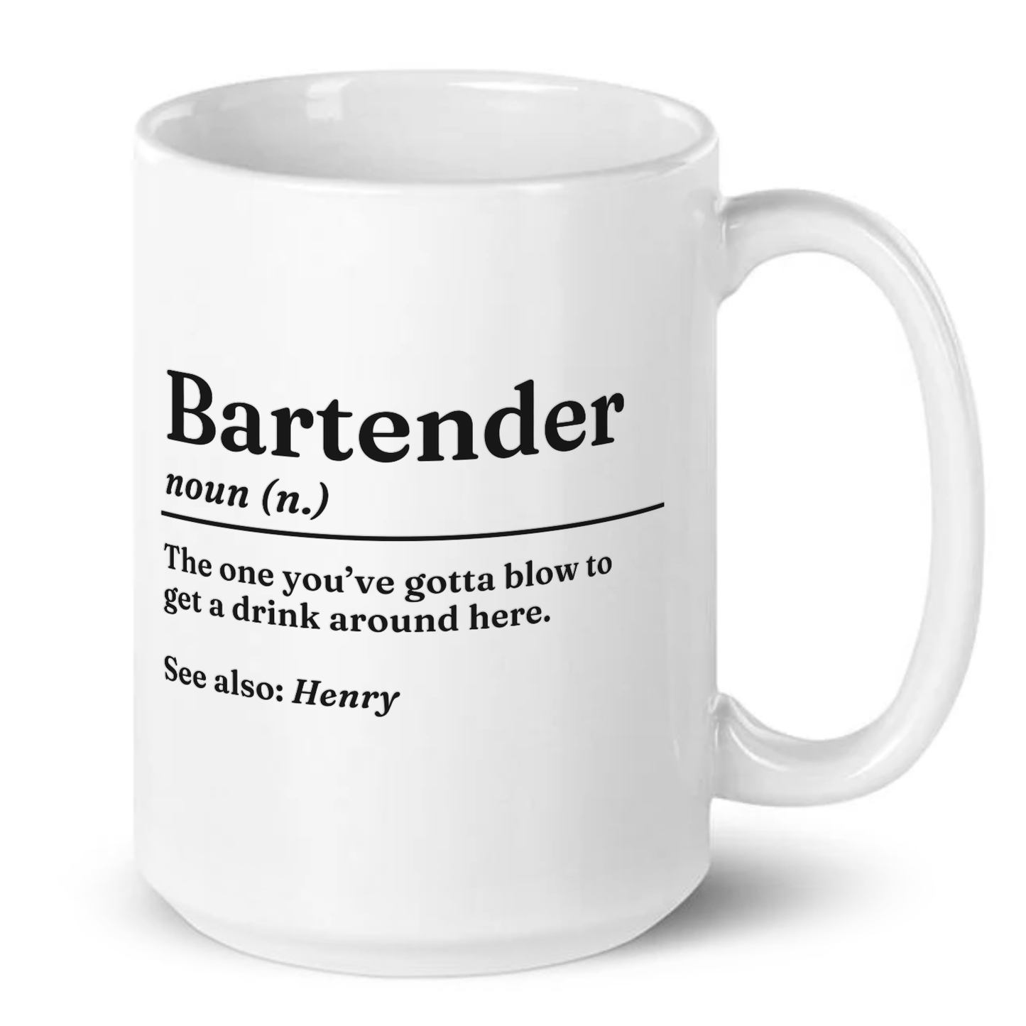 Personalised Funny Bartender Definition Mug