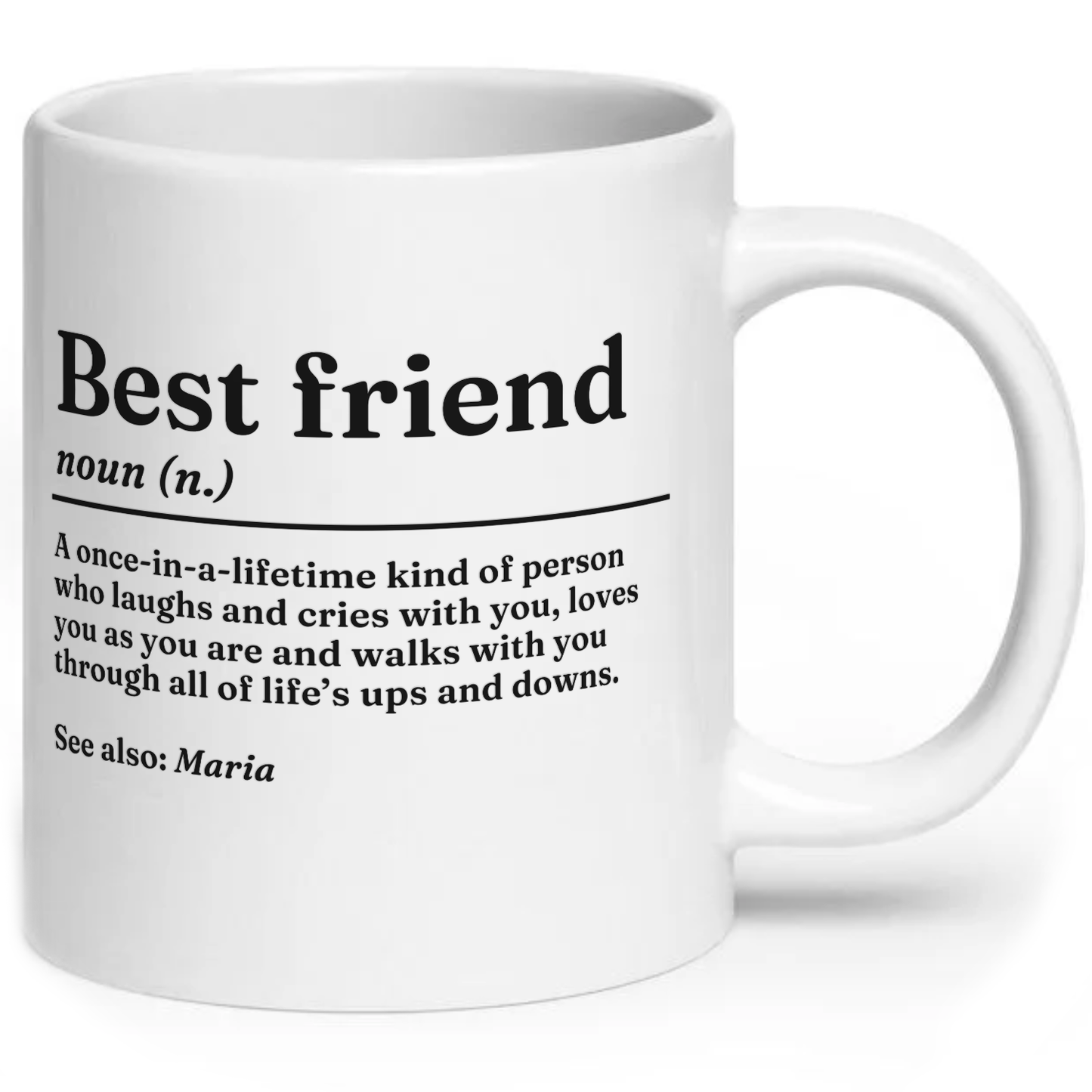 Personalised Best Friend Definition Mug