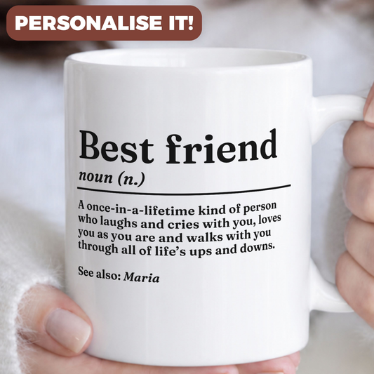 Personalised Best Friend Definition Mug