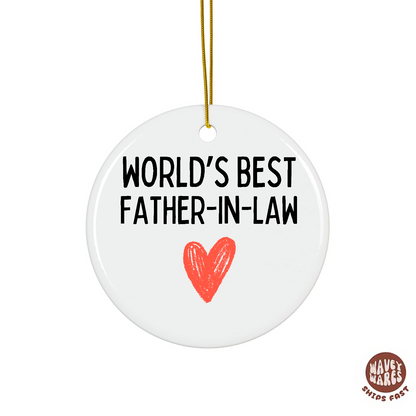 World's Best Father In Law Ornament