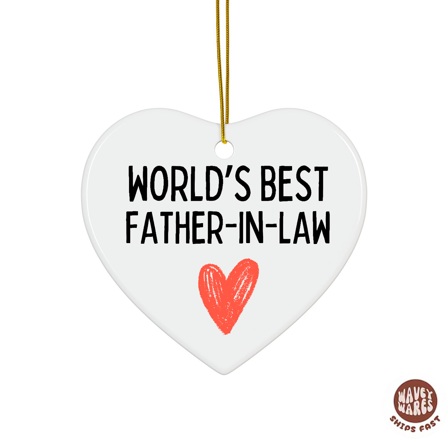 World's Best Father In Law Ornament