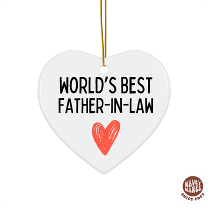 World's Best Father In Law Ornament