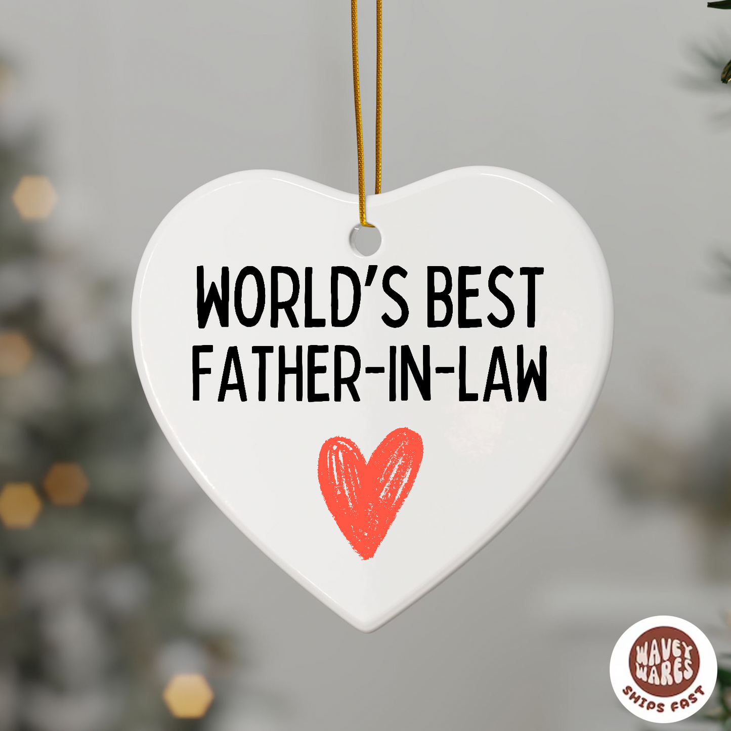 World's Best Father In Law Ornament