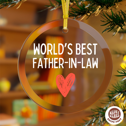 World's Best Father In Law Ornament