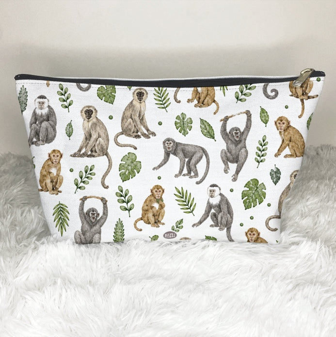 Monkeys Pattern Cosmetic Bag