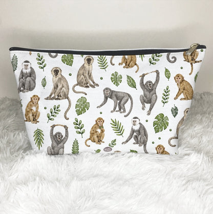 Monkeys Pattern Cosmetic Bag
