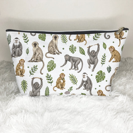 Monkeys Pattern Cosmetic Bag