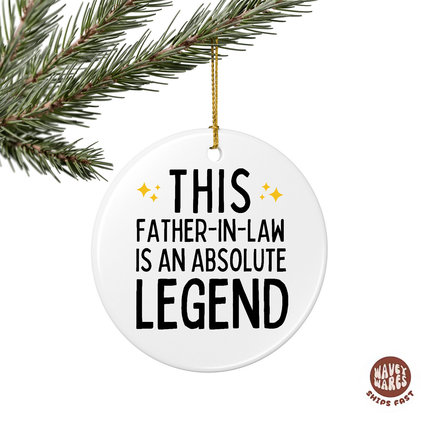 This Father In Law Is An Absolute Legend Ornament