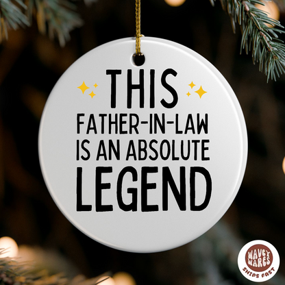 This Father In Law Is An Absolute Legend Ornament