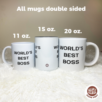 World's Best Boss Funny 20oz. Big Office Mug