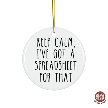 This Calls For A Spreadsheet Ornament