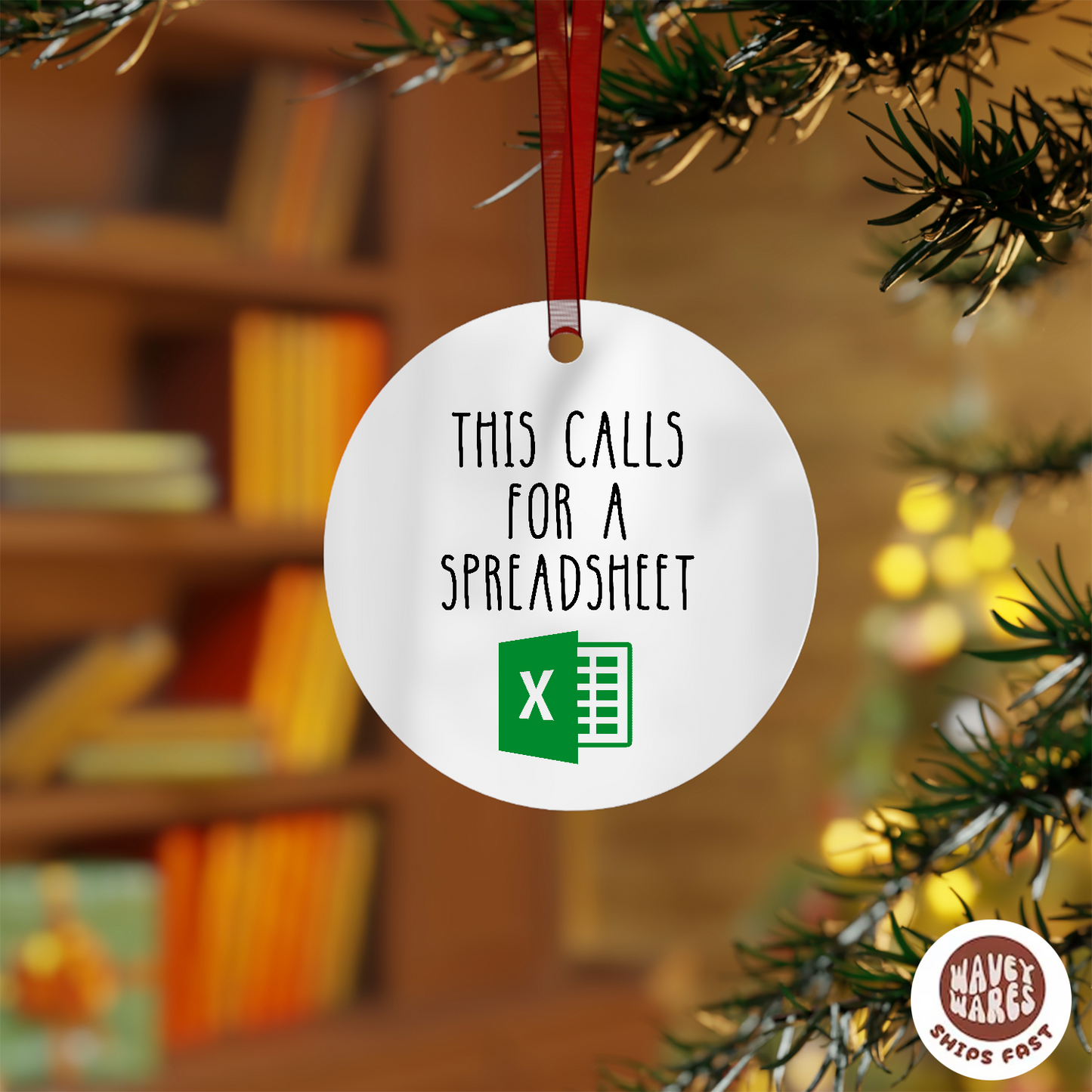 This Calls For A Spreadsheet Funny Excel Ornament
