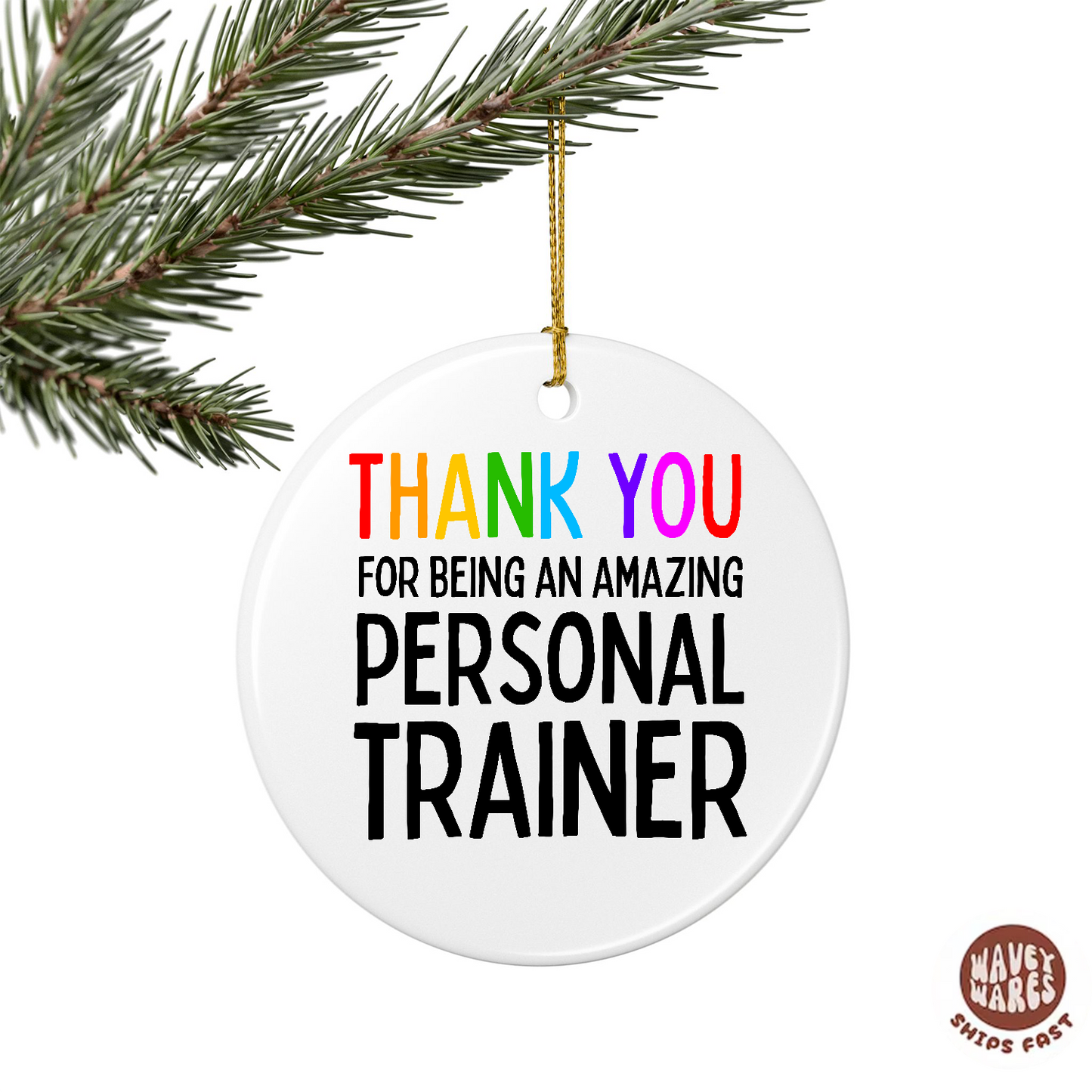 Thank You For Being An Amazing Personal Trainer Ornament