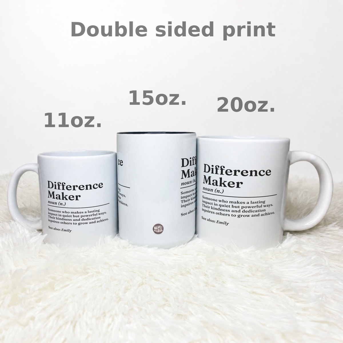 Personalised Difference Maker Definition Mug