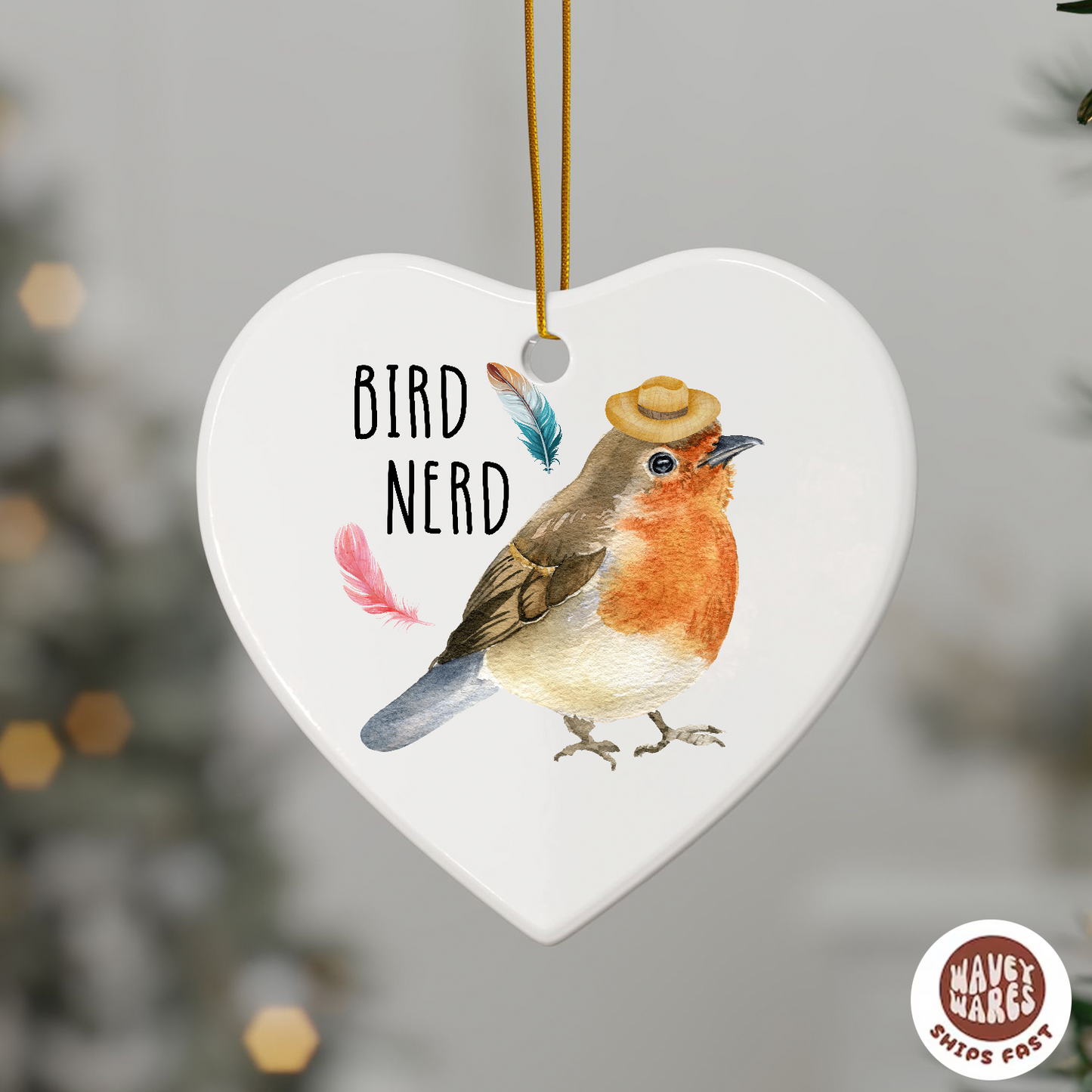 Bird Nerd Ornament