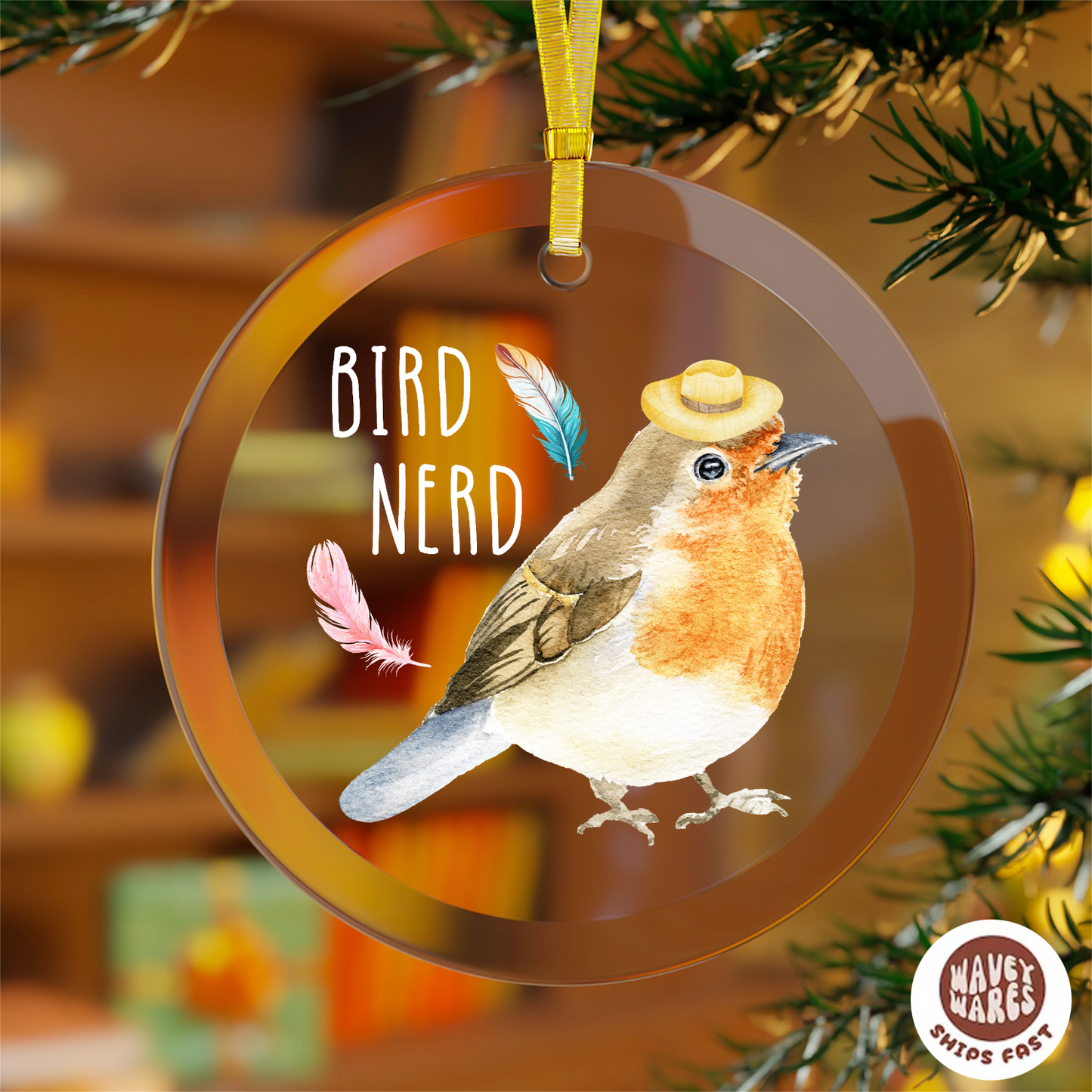 Bird Nerd Ornament