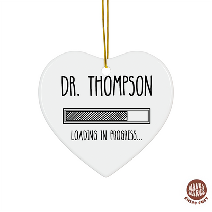 Personalized Dr Loading Medical Student Ornament