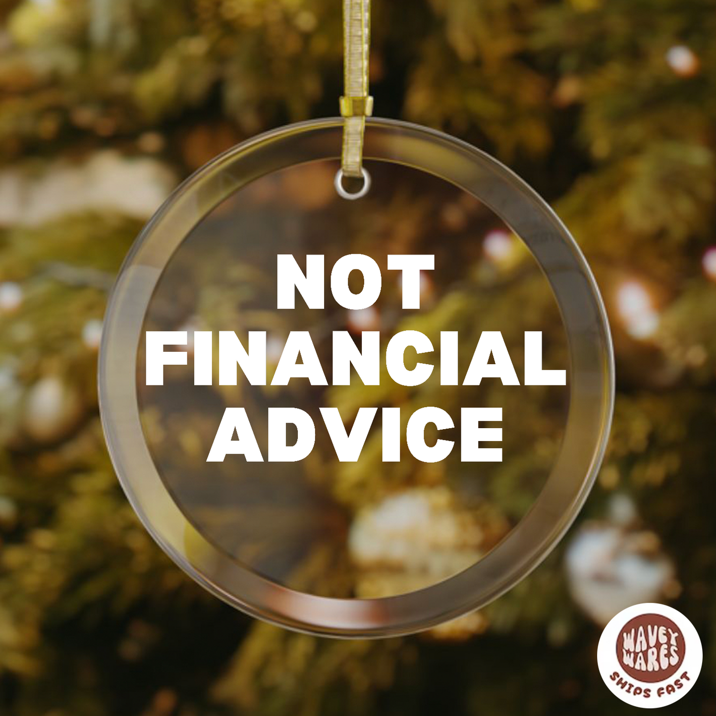 Not Financial Advice Funny Ornament