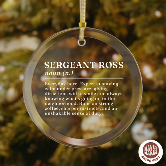 Personalized Sergeant Definition Name Ornament