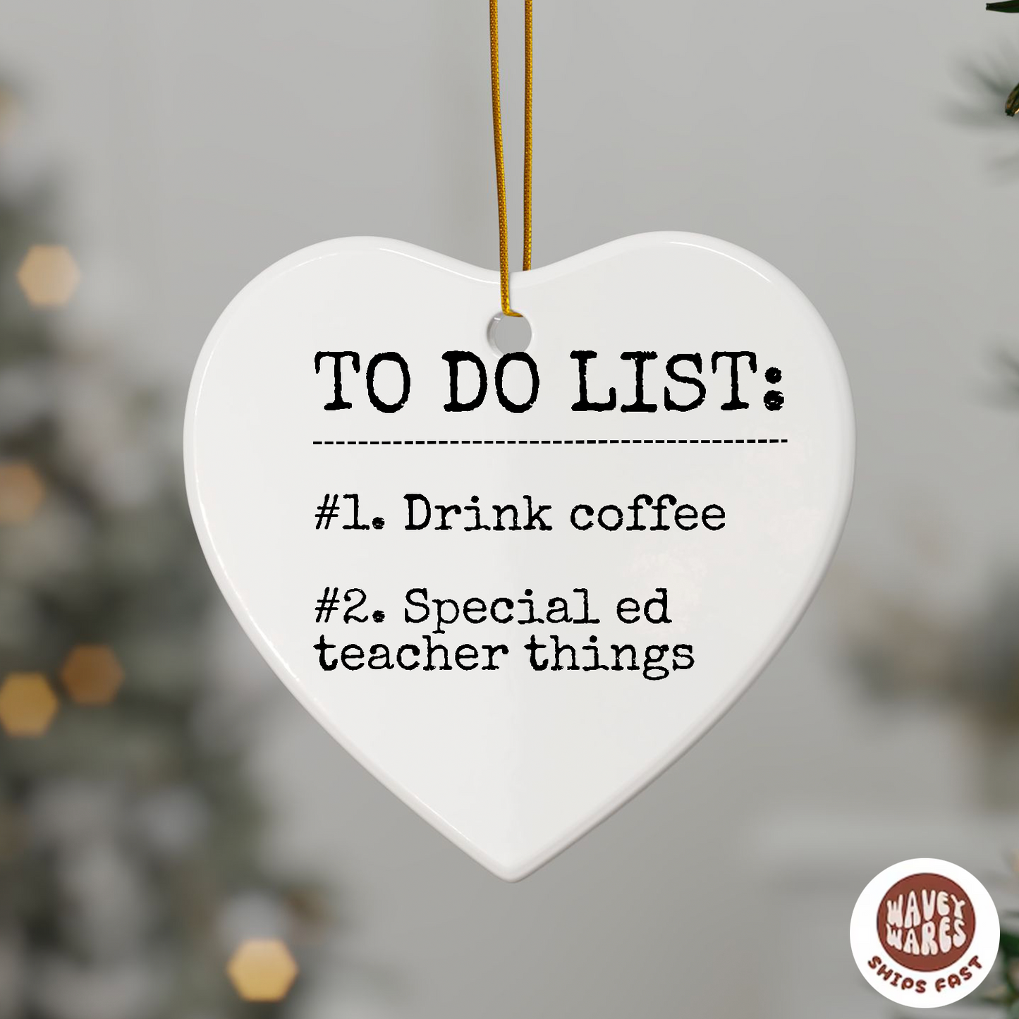 Special Ed Teacher Things Funny SPED Special Education Ornament