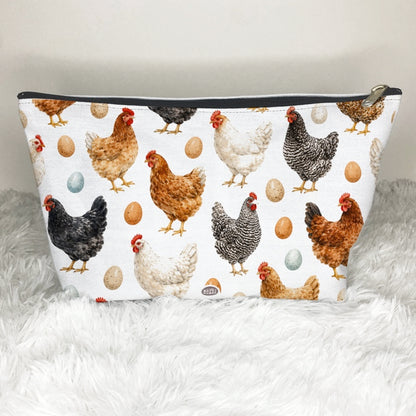 Chickens Pattern Cosmetic Bag