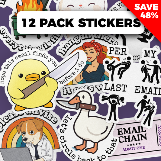 Per My Last Email Sticker 12-Pack