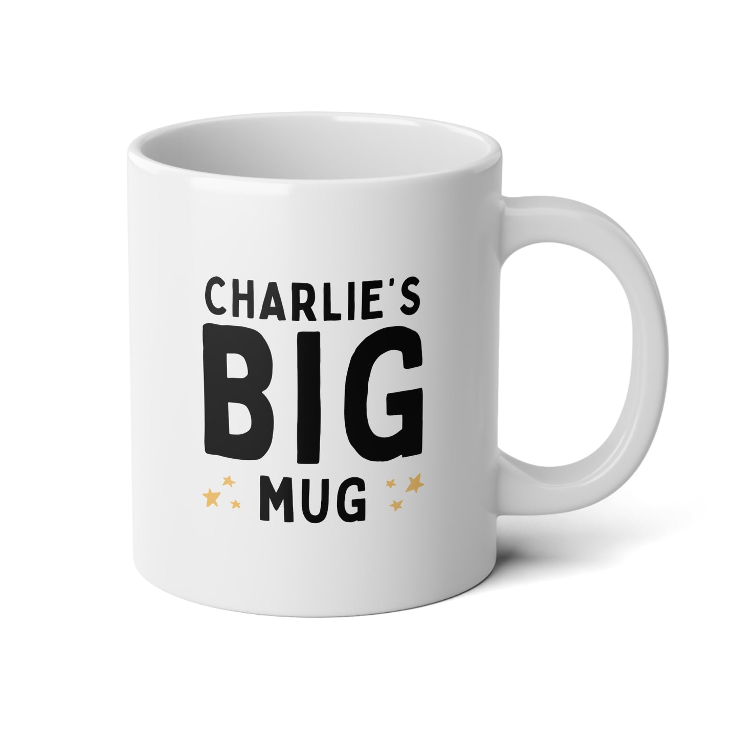 BIG Mug 20oz white funny large coffee mug gift for friend personalized jumbo custom name tea waveywares wavey wares wavywares wavy wares