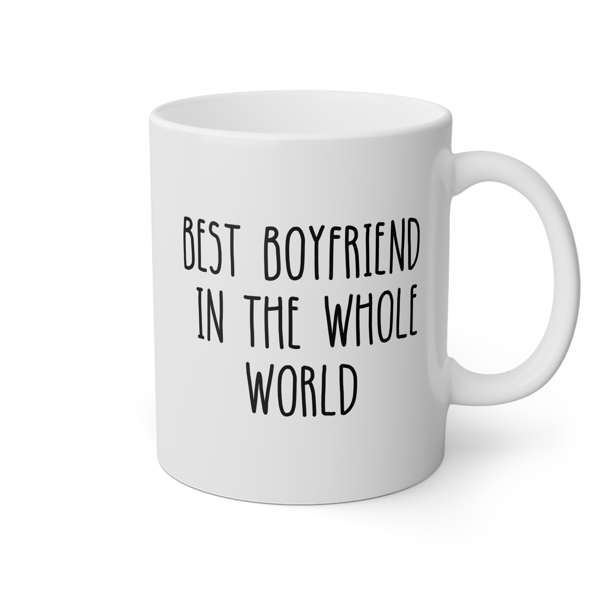 Best Boyfriend In The World 11oz white funny large coffee mug gift for him from girlfriend GF BF Valentines anniversary Christmas birthday waveywares wavey wares wavywares wavy wares