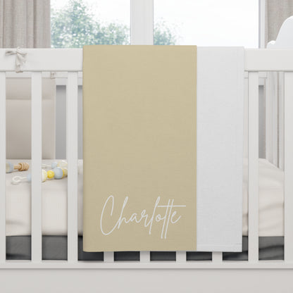 Personalized Baby Name Fleece Blanket