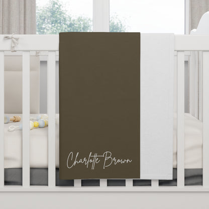 Personalized Baby Name Fleece Blanket