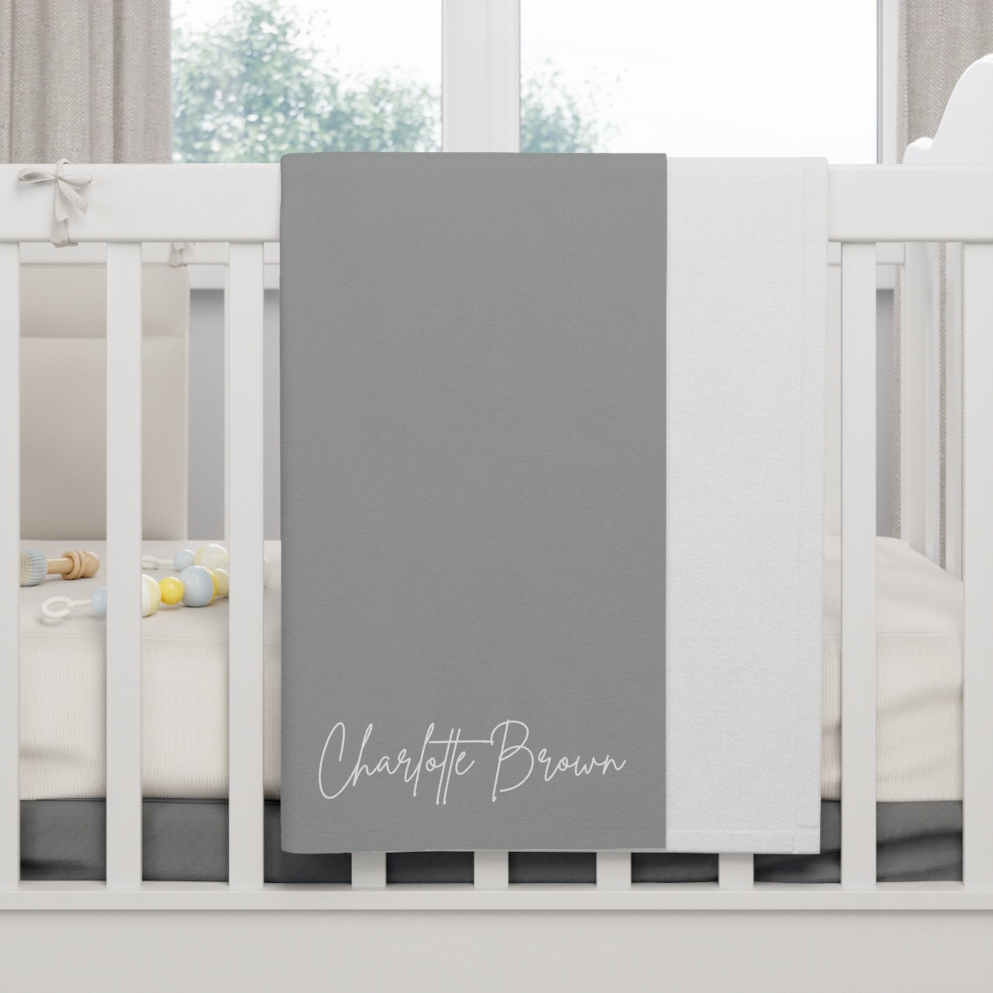 Personalized Baby Name Fleece Blanket