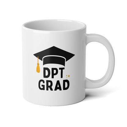 DPT Grad 20oz white funny large coffee mug gift for doctor of physical therapy therapist graduation unique present wavey wares wavywares wavy wares