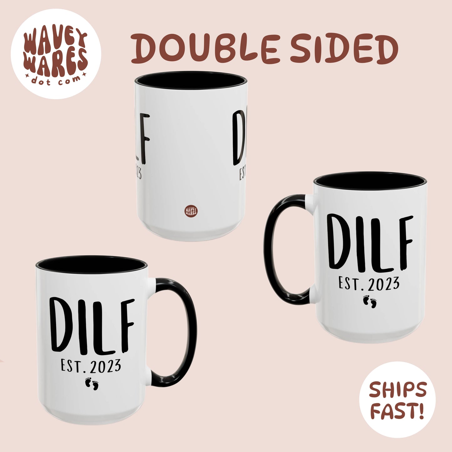 double sided background coffee mug waveywares wavey wares wavywares wavy wares