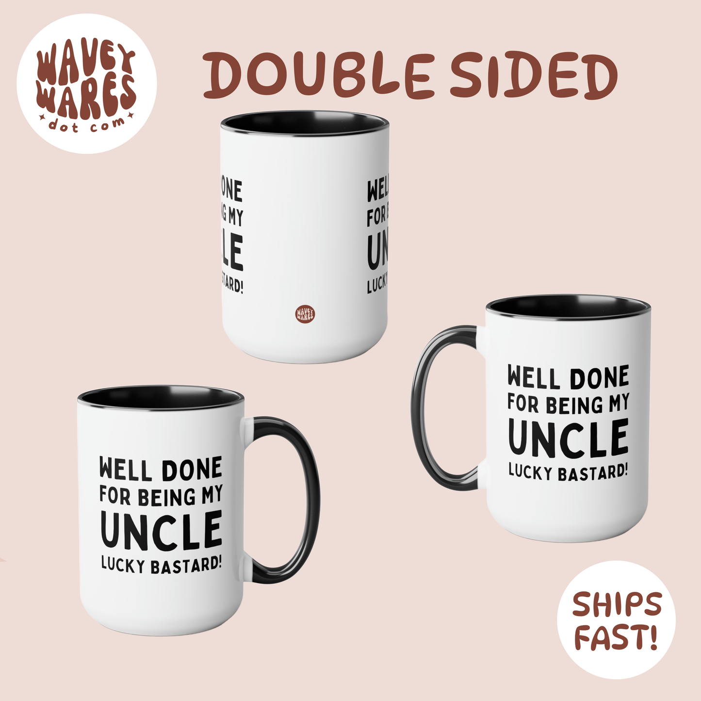 double sided background coffee mug waveywares wavey wares wavywares wavy wares