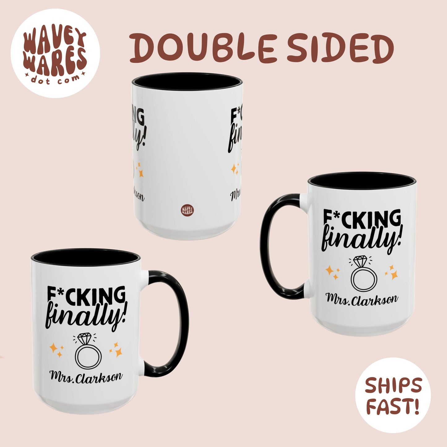 double sided background coffee mug waveywares wavey wares wavywares wavy wares