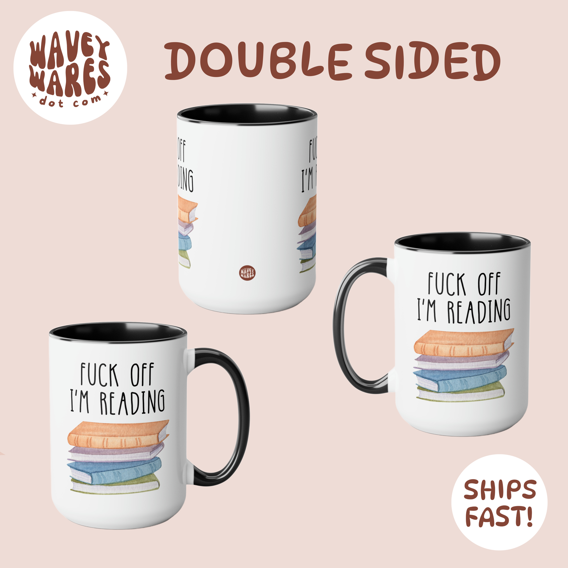 double sided background coffee mug waveywares wavey wares wavywares wavy wares