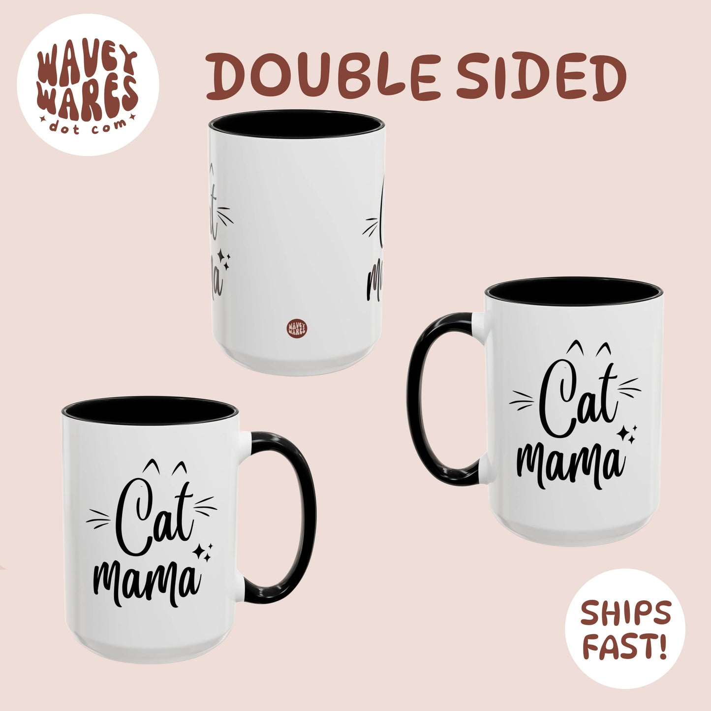 double sided background coffee mug waveywares wavey wares wavywares wavy wares