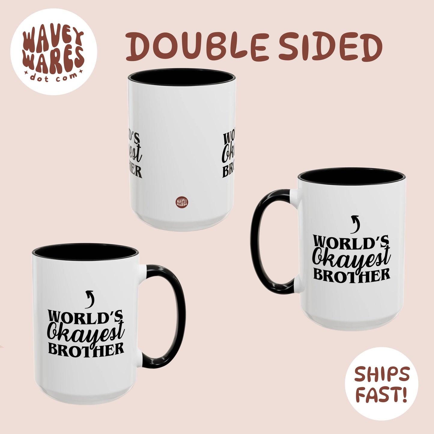 double sided background coffee mug waveywares wavey wares wavywares wavy wares