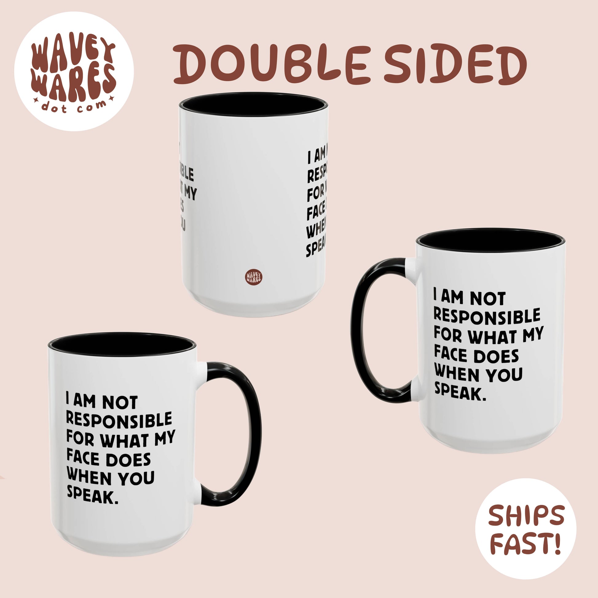 double sided background coffee mug waveywares wavey wares wavywares wavy wares