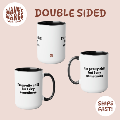 double sided background coffee mug waveywares wavey wares wavywares wavy wares