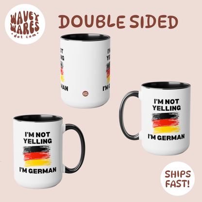 double sided background coffee mug waveywares wavey wares wavywares wavy wares