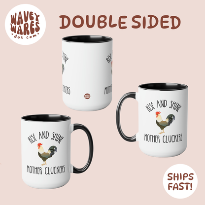 Double sided background coffee mug waveywares wavey wares wavywares wavy wares