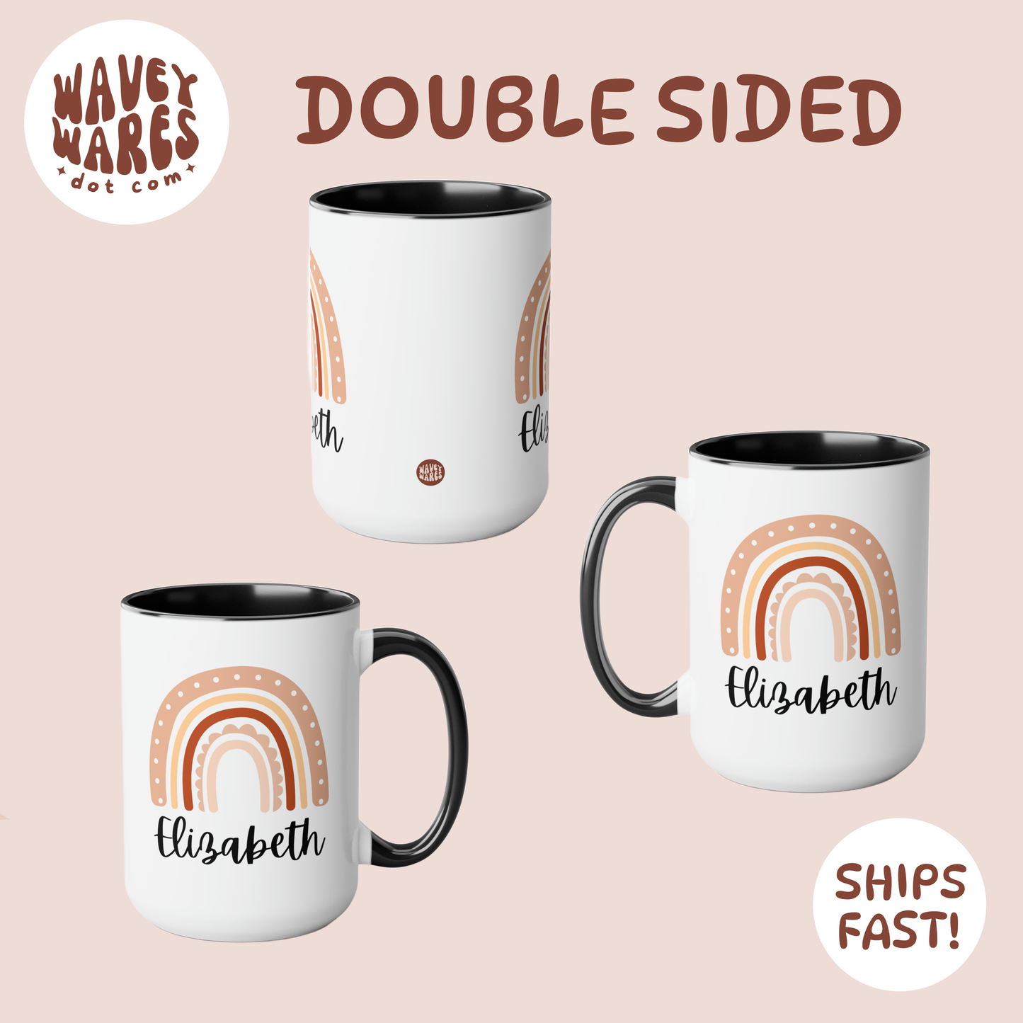 double sided background coffee mug waveywares wavey wares wavywares wavy wares