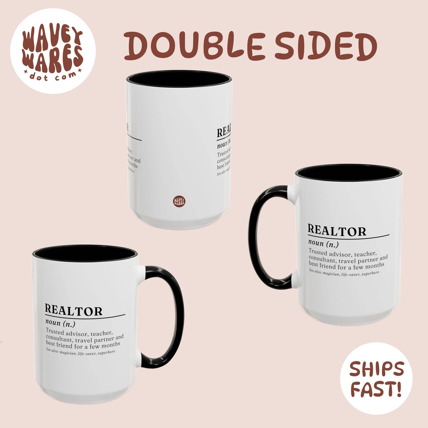 double sided background coffee mug waveywares wavey wares wavywares wavy wares