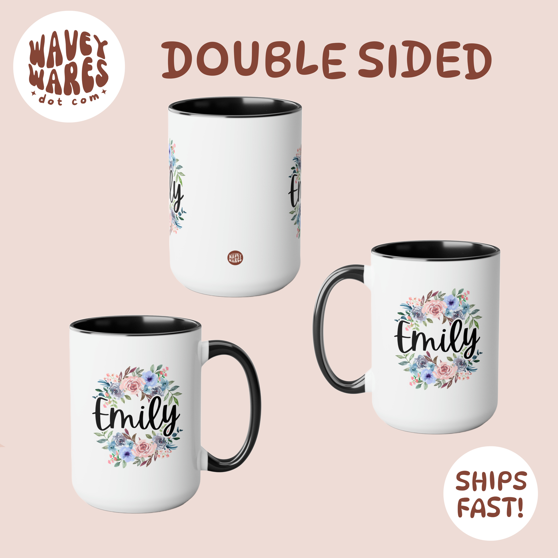 double sided background coffee mug waveywares wavey wares wavywares wavy wares