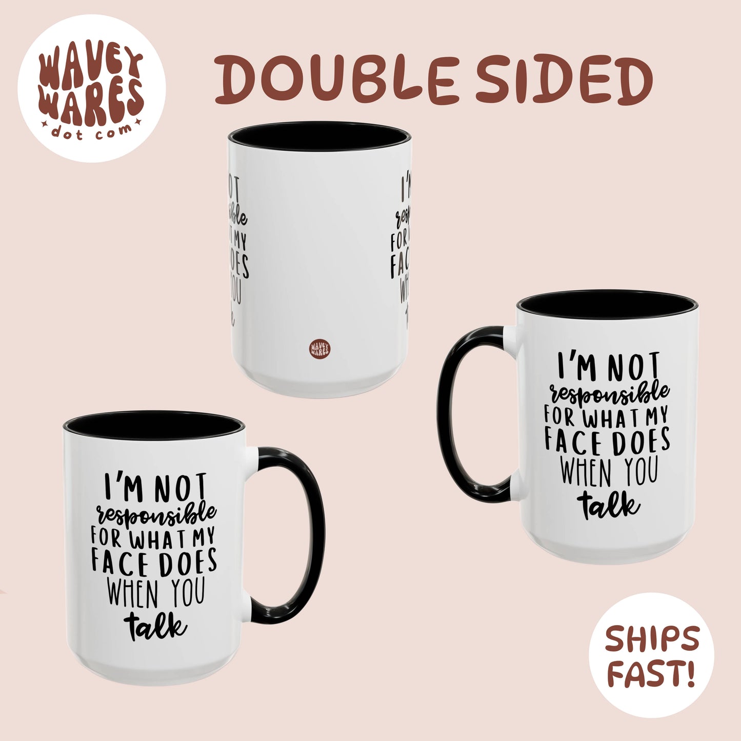 double sided background coffee mug waveywares wavey wares wavywares wavy wares