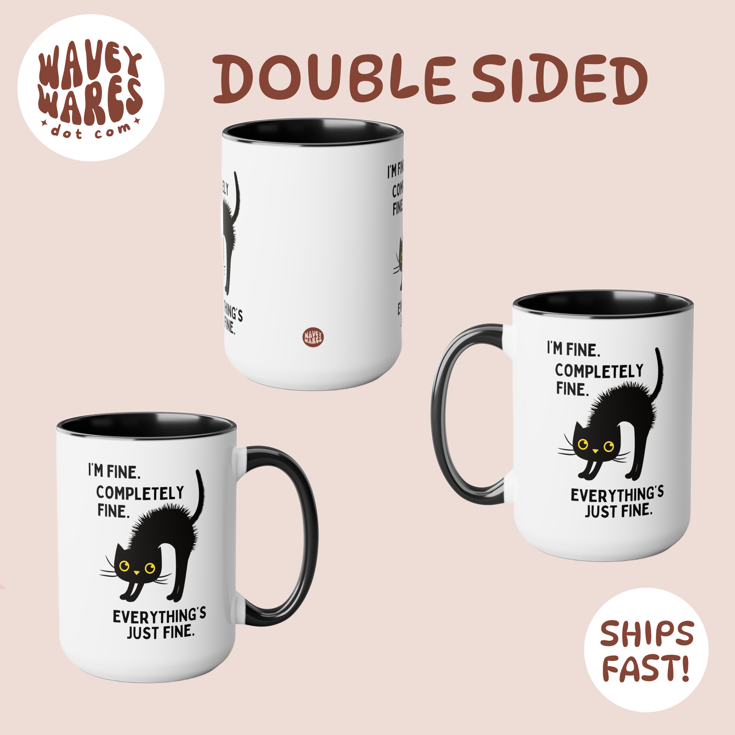 double sided background coffee mug waveywares wavey wares wavywares wavy wares