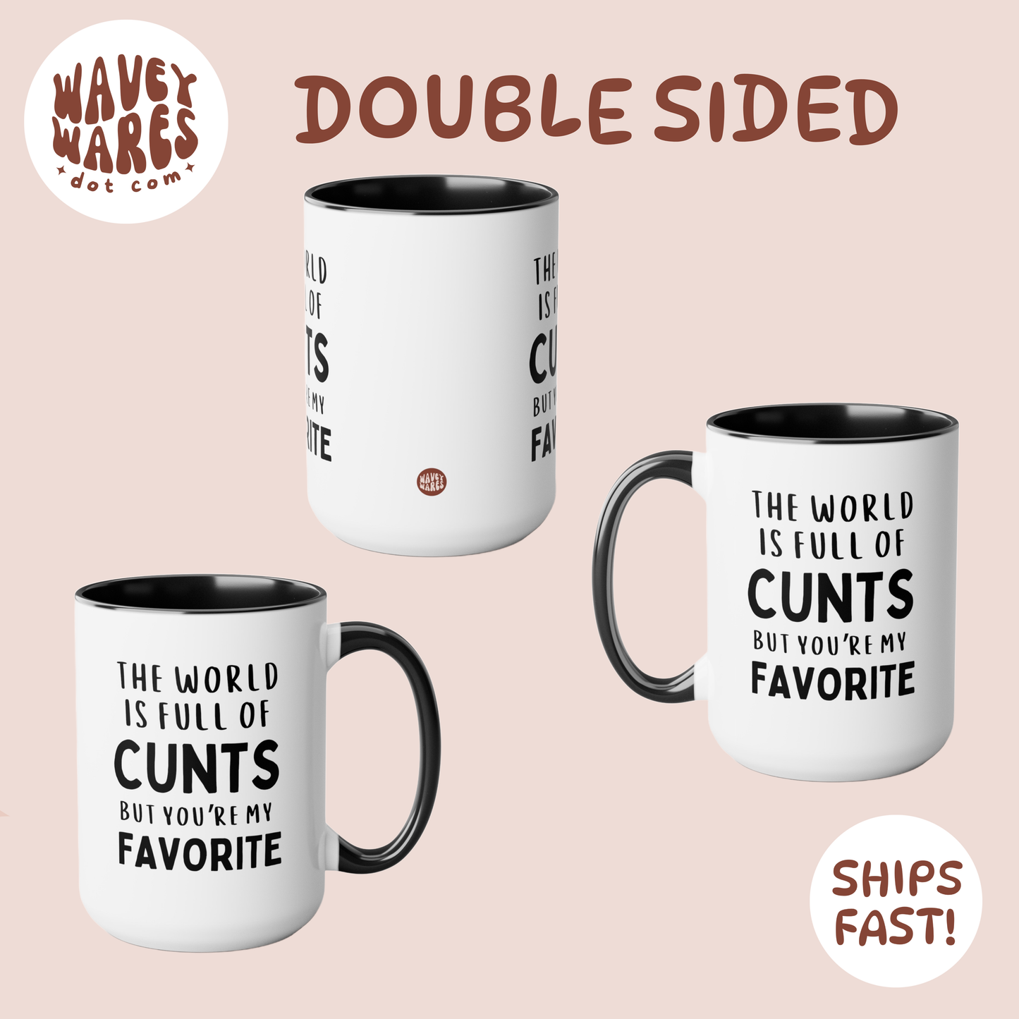 double sided background coffee mug waveywares wavey wares wavywares wavy wares